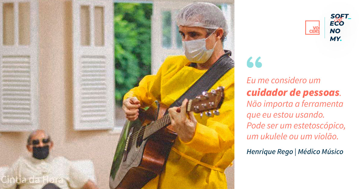 Sobre Soft Economy & a Economia do Cuidado: Médico usa música como forma de cuidado para pacientes com Covid 💙