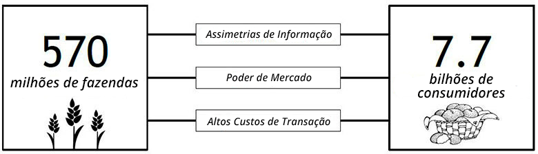 Assimetrias de informação e custos de transação atormentam o sistema alimentar