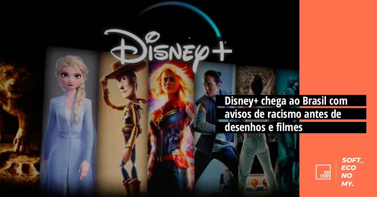 Disney+ chega ao Brasil com avisos de racismo antes de desenhos